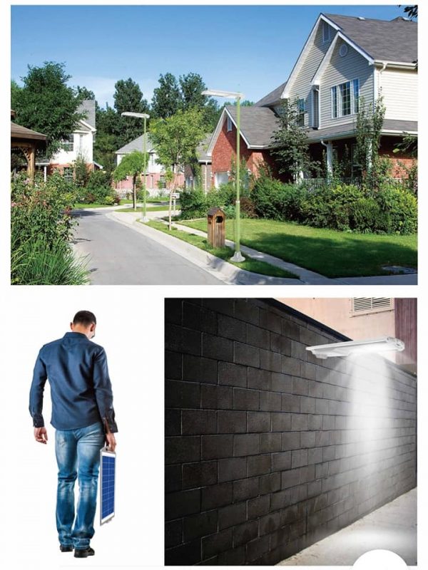 PJU Tenaga Surya All in One 20 Watt Flat Light