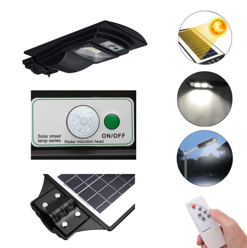 Lampu PJU Tenaga Surya All in One 20 Watt Black Series