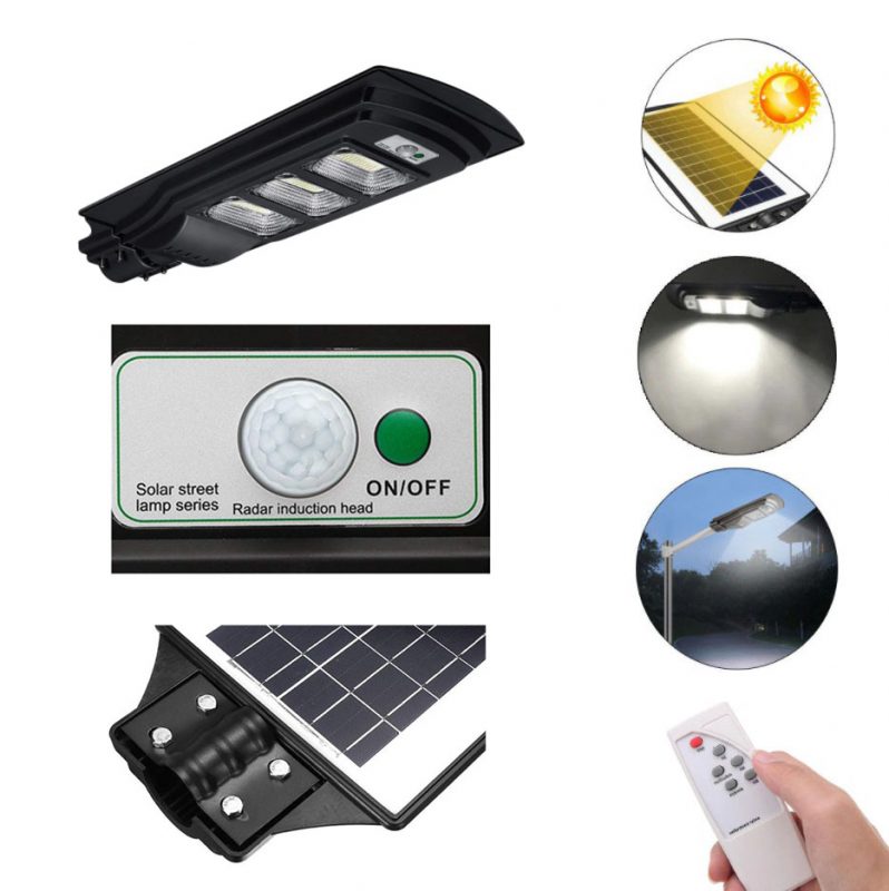 Lampu PJU Tenaga Surya All in One 60 Watt Black Series