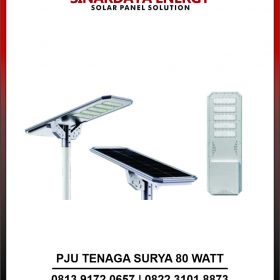 PJU Tenaga Surya 80 Watt AIO