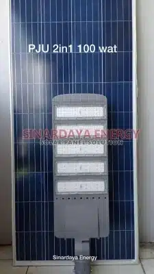 Lampu Jalan Solarcell 100 Watt Tipe 2in1