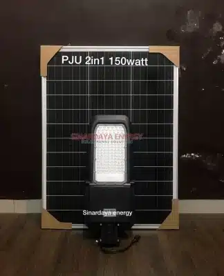 Lampu Jalan Tenaga Surya 150 Watt 2in1