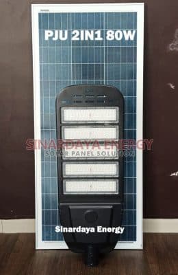 Lampu Jalan Tenaga Surya 2In1 80 Watt