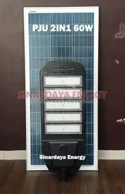 Lampu PJU Solarcell Model 2In1 60 Watt