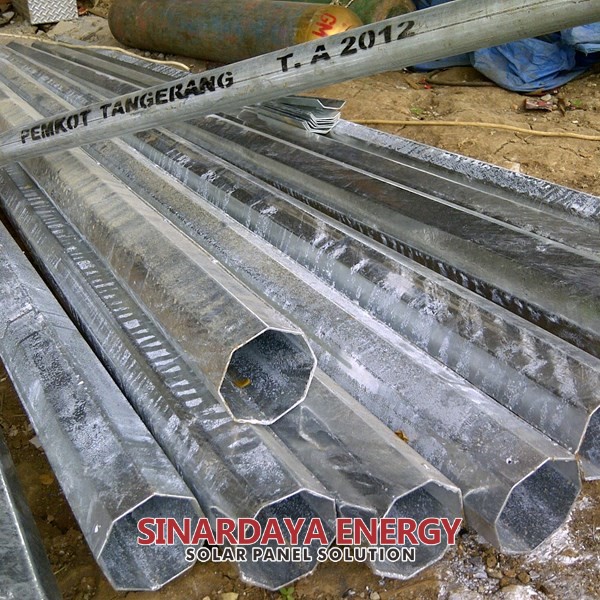 Tiang PJU Oktagonal 6 Meter 003 Tiang PJU Oktagonal 6 Meter