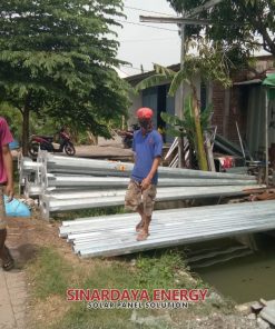Tiang Lampu PJU Oktagonal 8 Meter