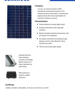 Kelebihan Solarcell 200 WP LUMINOUS