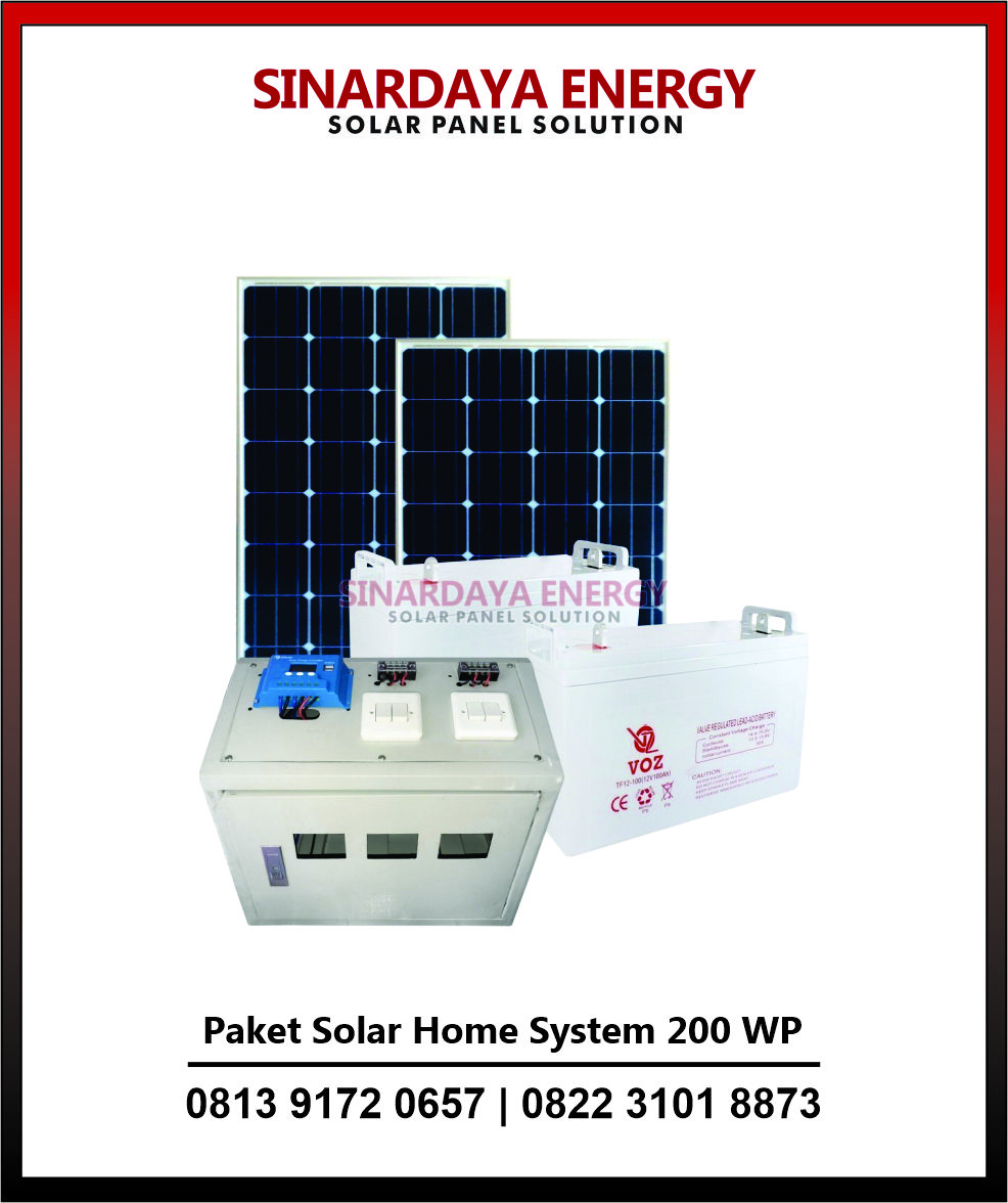 Paket Solar Home System 200 WP Paket Solar Home System 200 WP