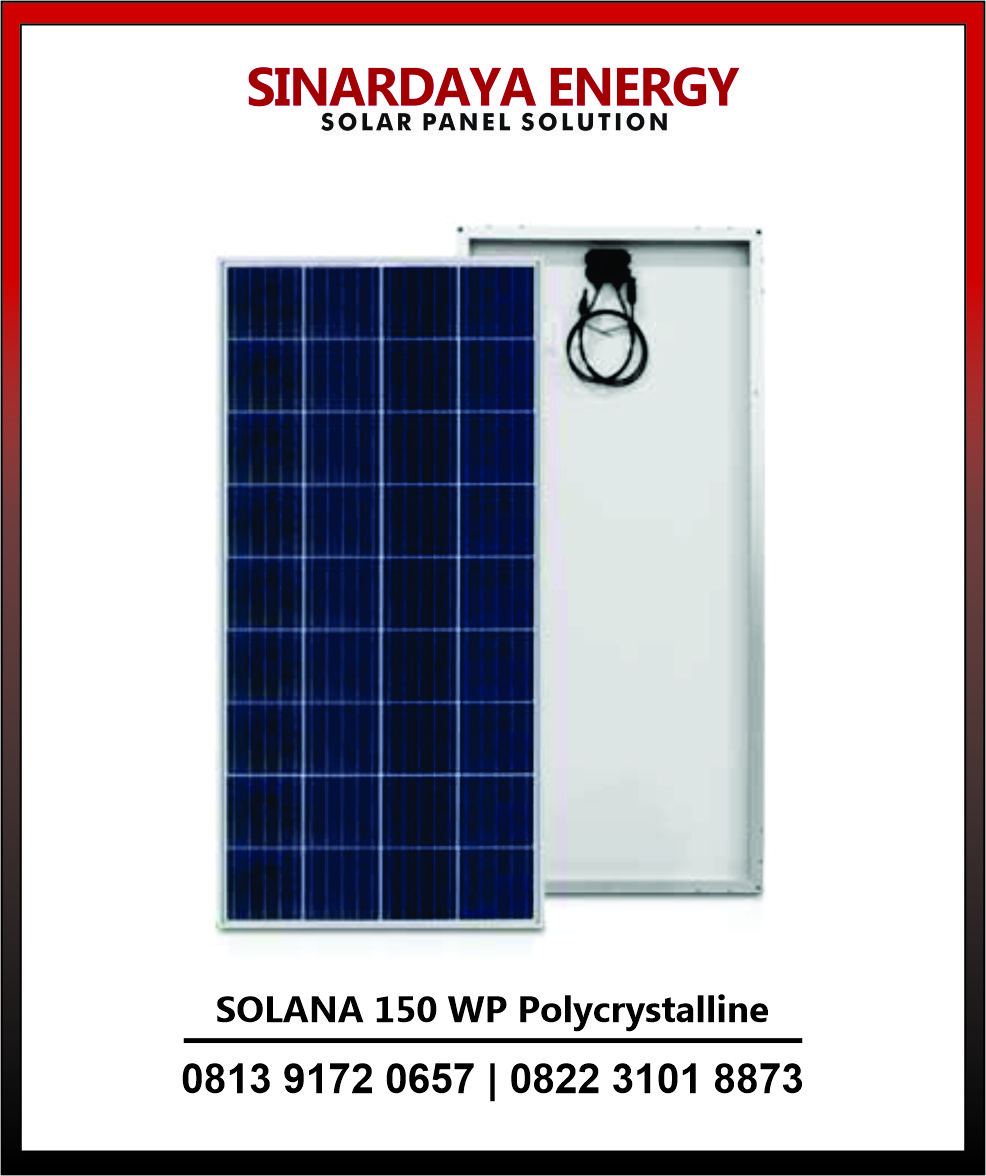 Panel Surya Merk SOLANA 150 WP Polycrystalline Panel Surya Merk SOLANA 150 WP Polycrystalline