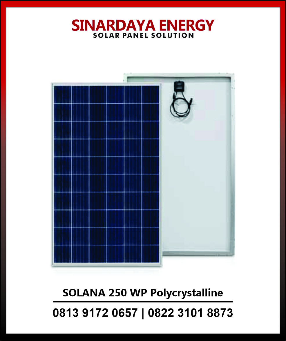 Panel Surya Merk SOLANA 250 WP Polycrystalline Panel Surya Merk SOLANA 250 WP Polycrystalline