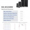 harga panel surya mono 100wp solana