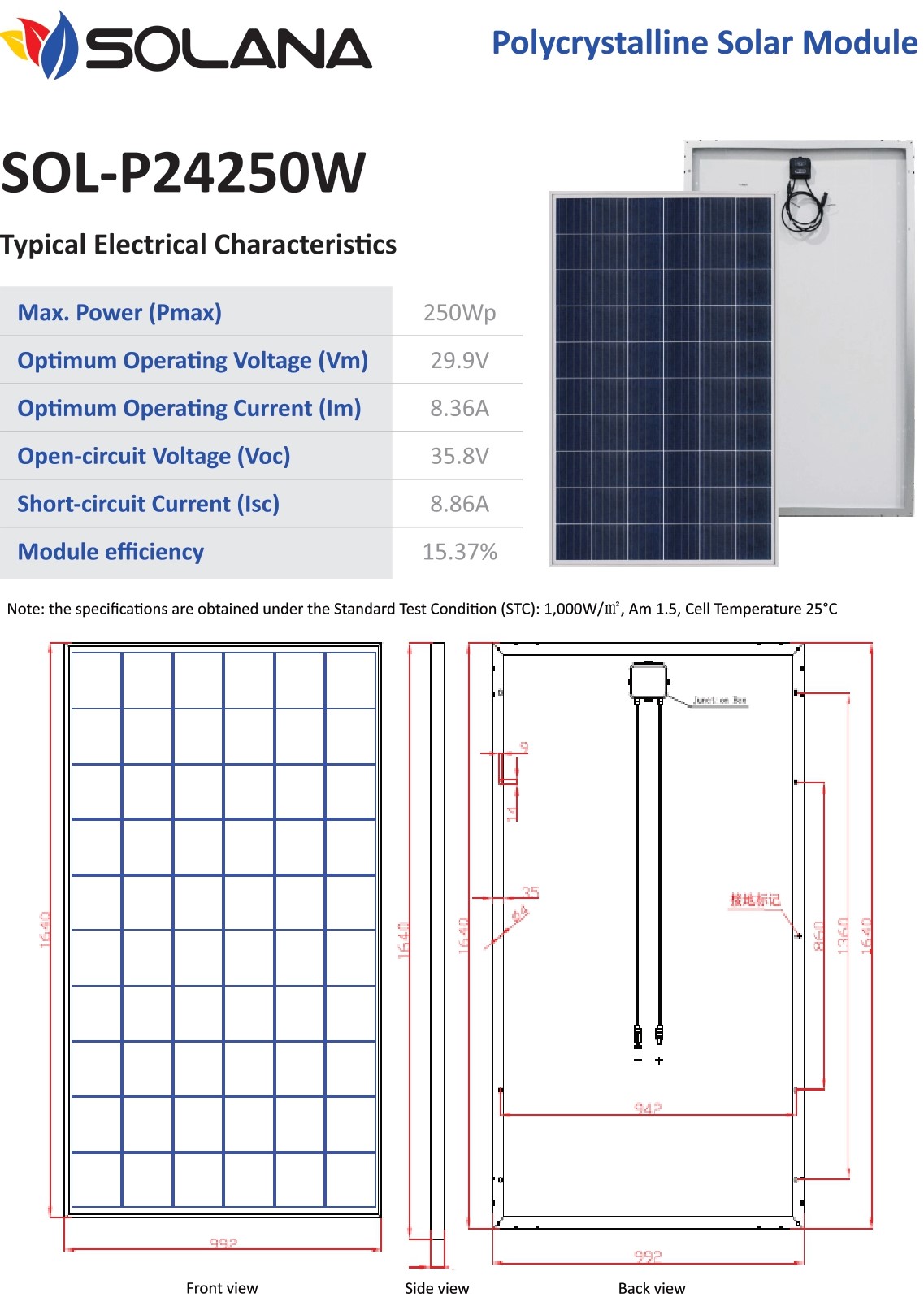 harga panel surya poly 250WP harga panel surya poly 250WP