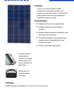 harga solarcell surya POLY 100WP