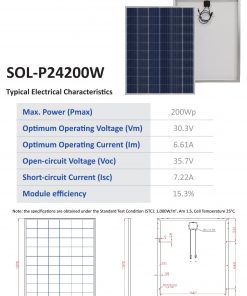 harga solrcell solana 200 wp