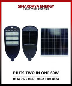 Lampu PJU Tenaga Surya 2in1 Two in One 60 Watt