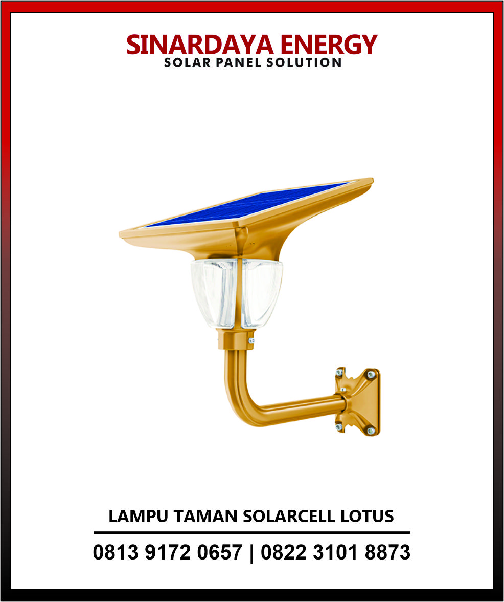 Lampu Taman Solarcell Lotus Lampu Taman Solarcell Lotus