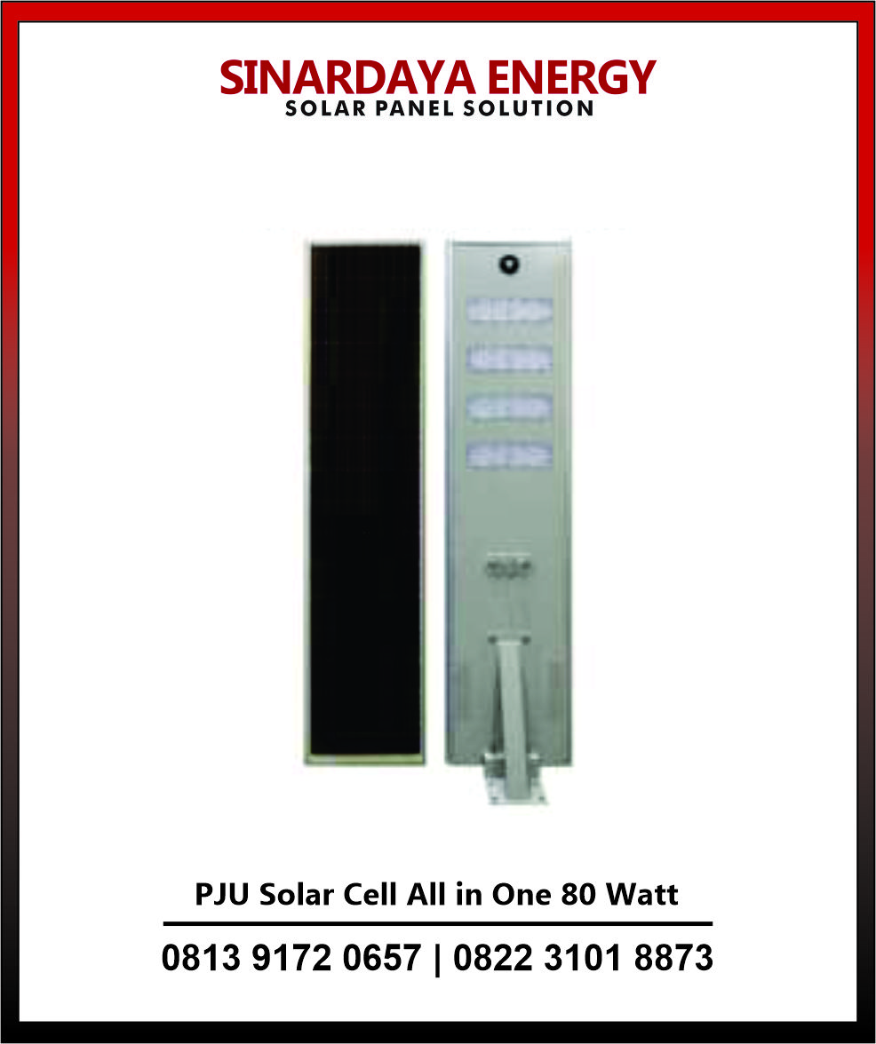 PJU Solar Cell All in One 80 Watt