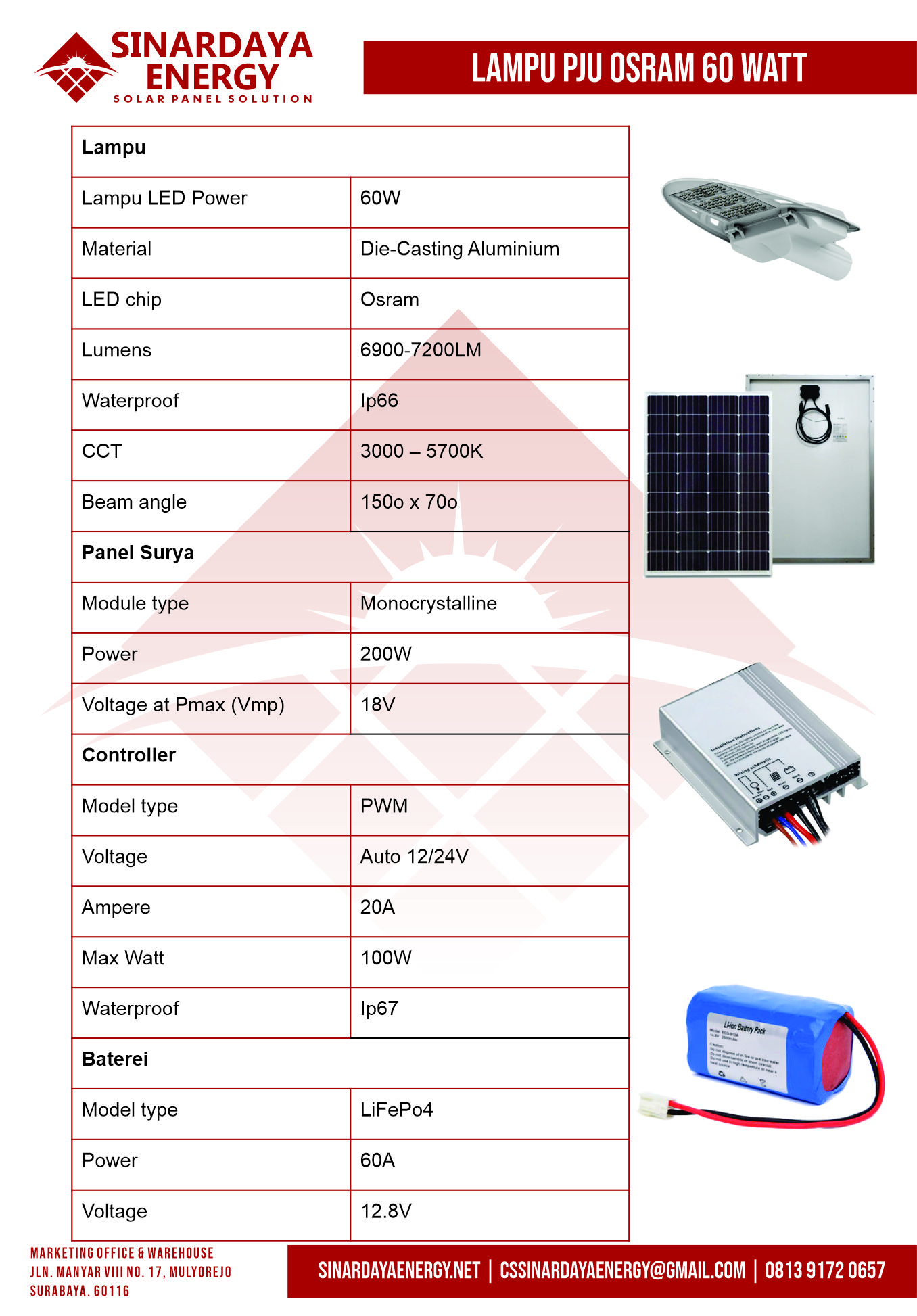Lampu PJU OSRAM 60 Watt Lampu PJU OSRAM 60 Watt