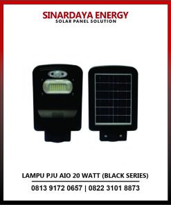 Lampu PJU Tenaga Surya All in One 20 Watt Black Series