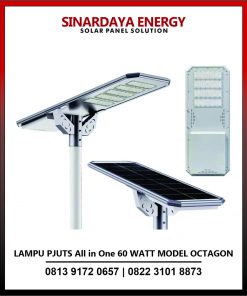 Lampu PJUTS All in One 60 Watt Model Octagon