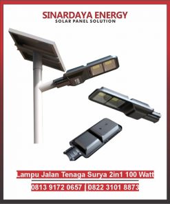 Lampu Jalan Tenaga Surya 2in1 100 Watt City Light
