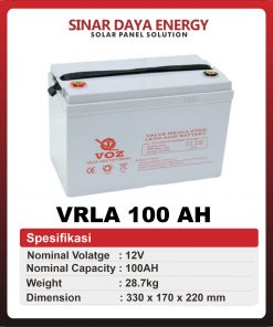 Aki solar panel 100ah voz
