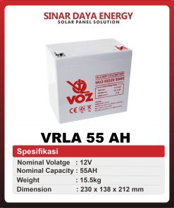 harga aki solarcell 55ah