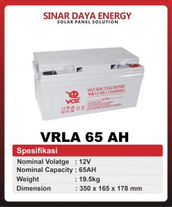 jual aki solar panel 65Ah