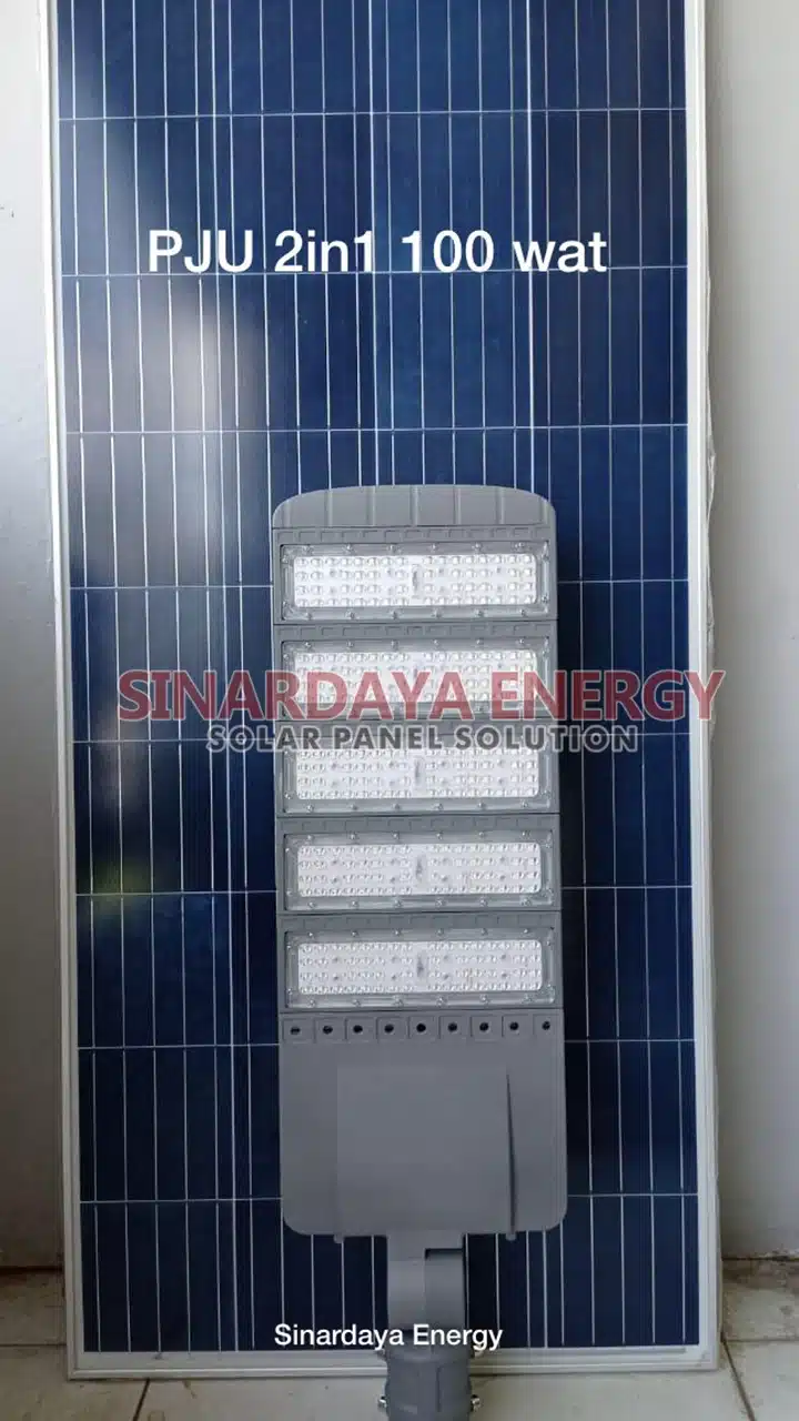 Lampu Jalan Solarcell 100 Watt Tipe 2in1 Lampu Jalan Solarcell 100 Watt Tipe 2in1