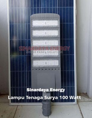 Lampu Tenaga Surya 2in1 100Watt Silver100