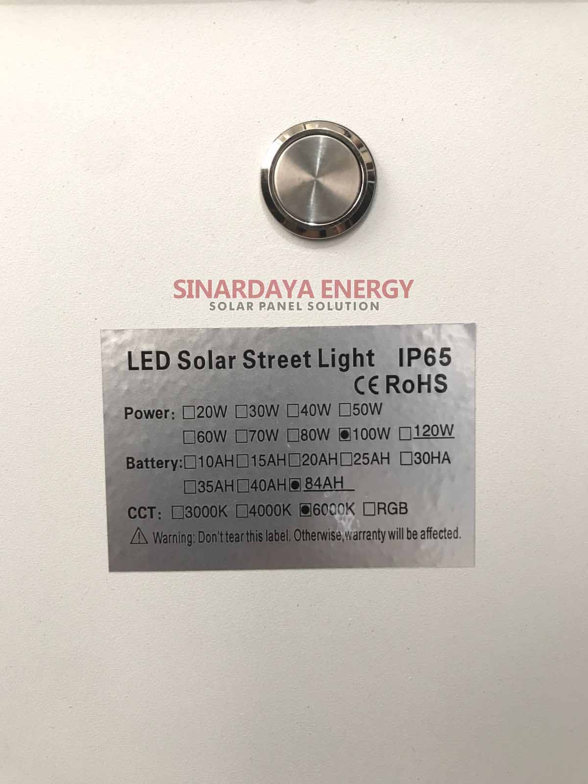 Lampu jalan solarcell AIO 100 Watt SPF100 Lampu jalan solarcell AIO 100 Watt SPF100