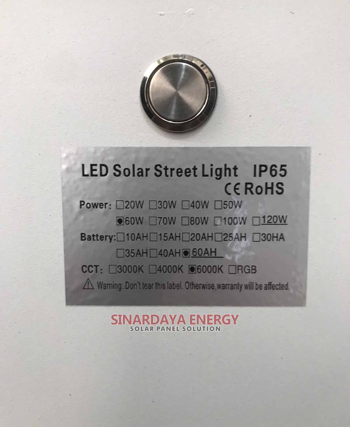 Lampu jalan solarcell AIO 60 Watt SPF60 Lampu jalan solarcell AIO 60 Watt SPF60