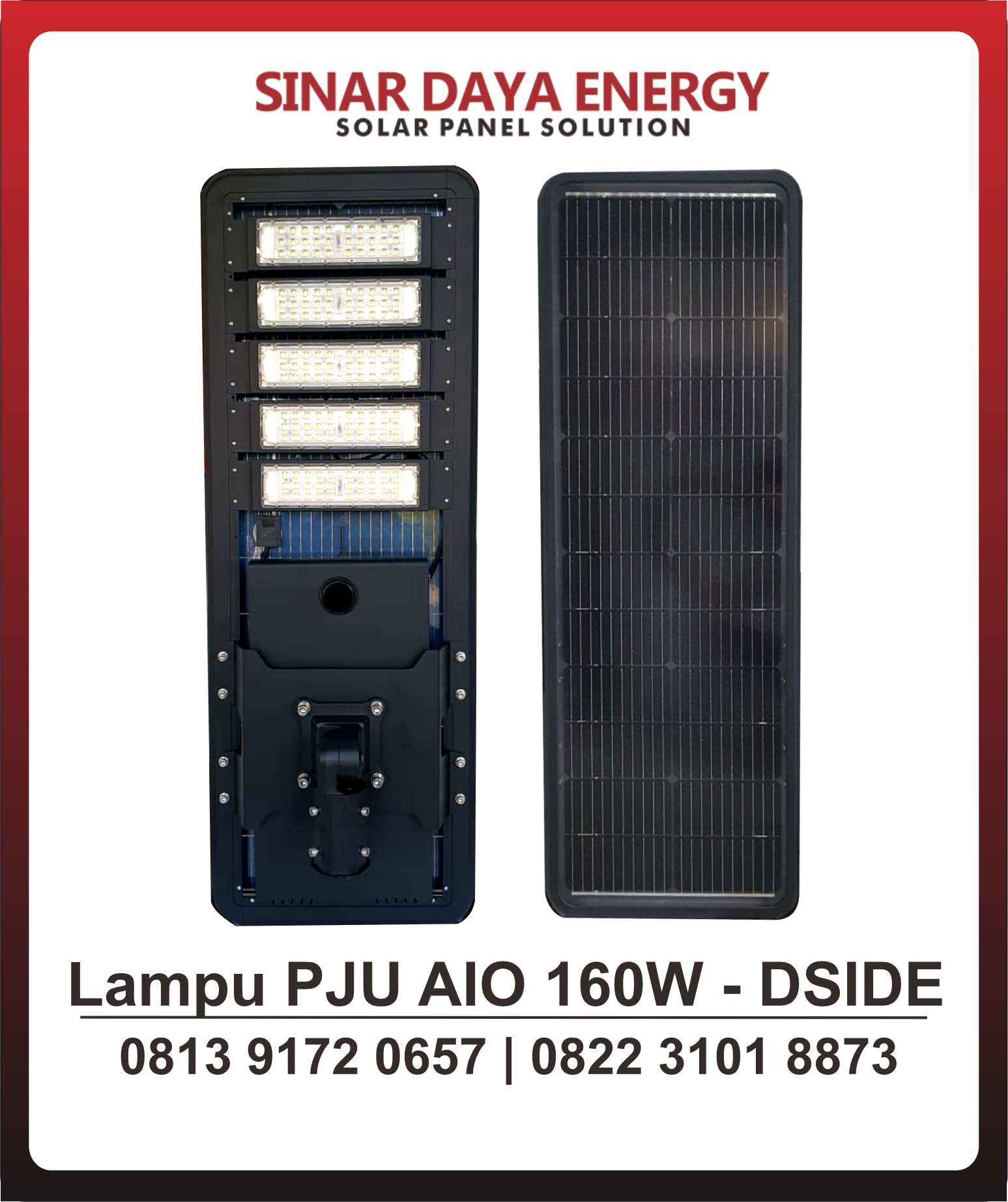 Lampu Tenaga Surya 160 Watt AIO Lampu Tenaga Surya 160 Watt AIO