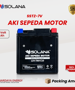 Aki Motor Solana SSTZ-7V 12V 7Ah Original - Aki Kering High Power Maintenance Free