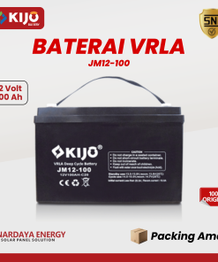Baterai Kijo VRLA AGM 12V 100Ah JM12-100 - Aki Deep Cycle PLTS Original