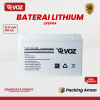 Baterai Voz Lithium LiFePO4 12.8V 100Ah - Aki Lithium Panel Surya PLTS Original