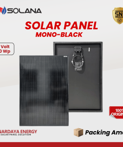 Solar Cell Solana 120WP 12Volt Monocrystalline Black SNI - Panel Surya 120WP Mono Full Black Original